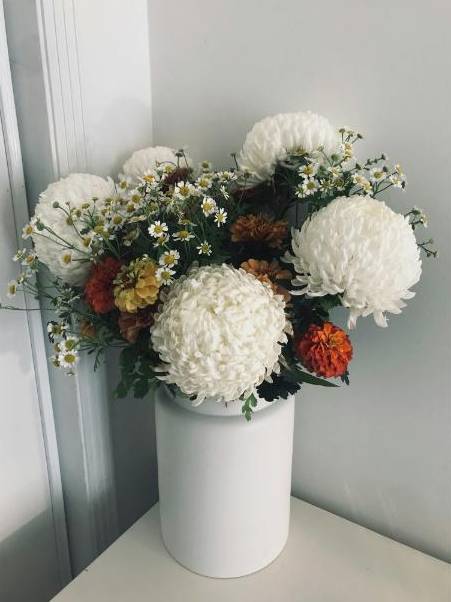 Bouquet contemporain par stagiaire